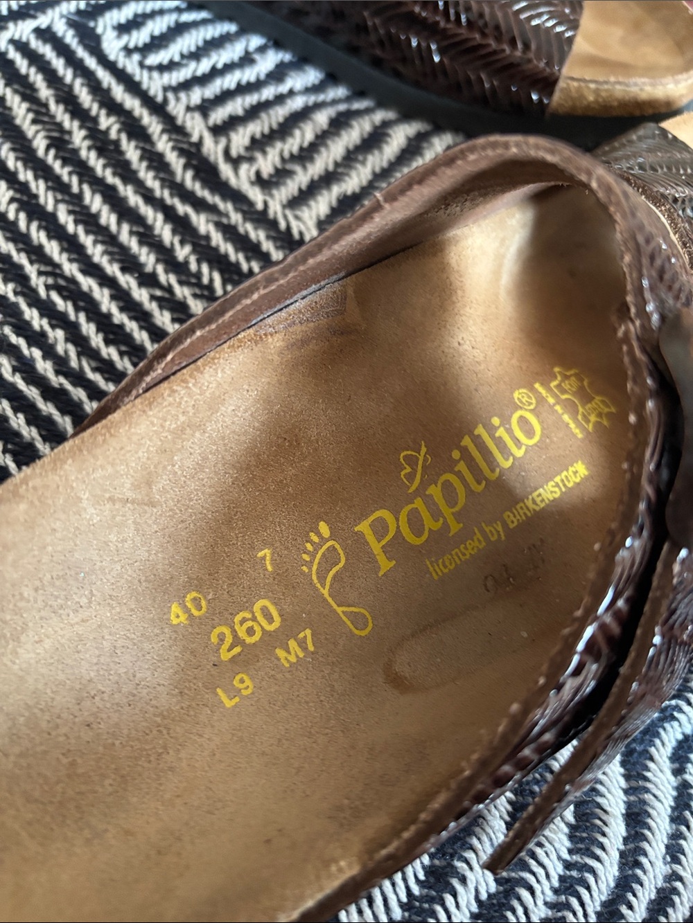 Papillio by Birkenstock Women’s Dark Brown Double-Buckle Slide Sandals - Picture 2 of 4